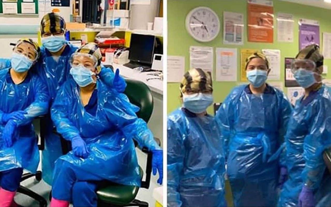 covide three nurses tested postive after using emergency PPE