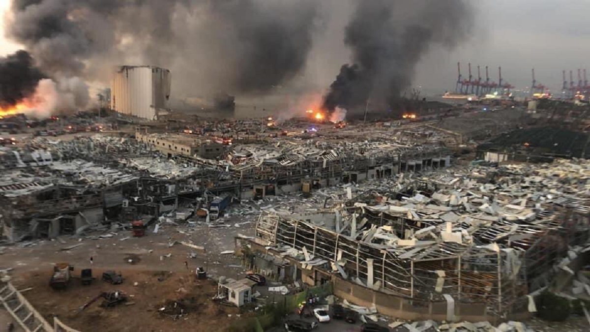 Beirut explosion aftermath