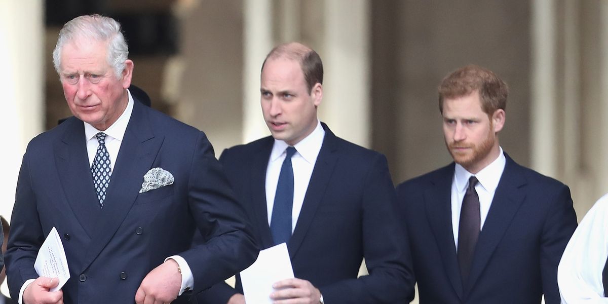 Prince Harry, Prince Charles, and Prince William